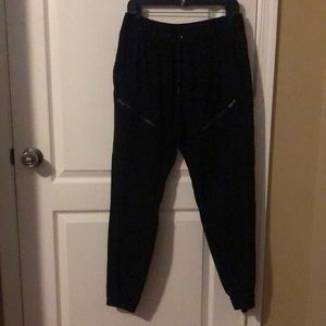 Large, black joggers